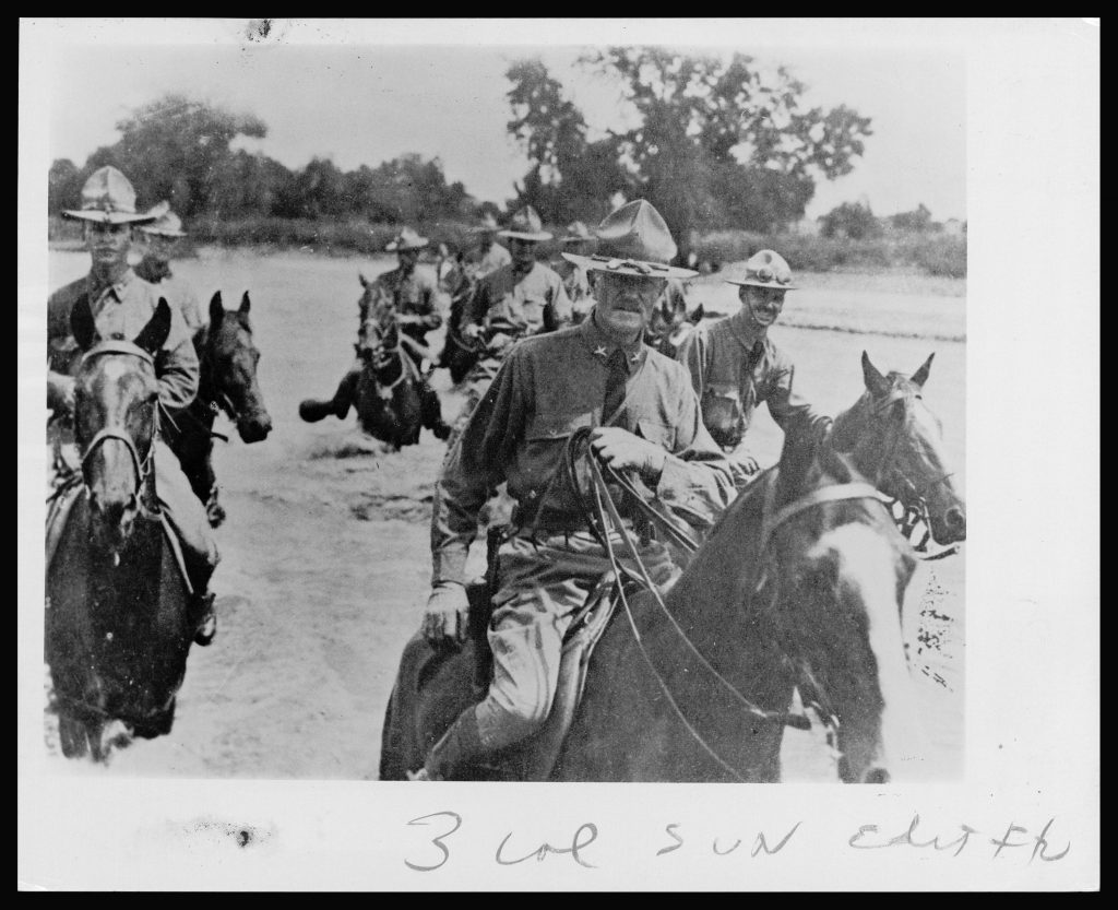 This image depicts General John J. Pershing and his soldiers while in Mexico.